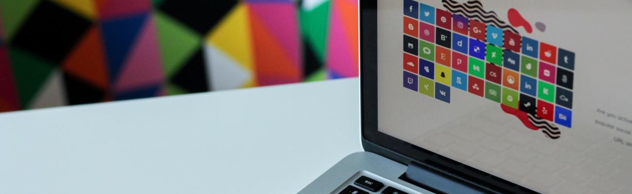 Close-up of a laptop.